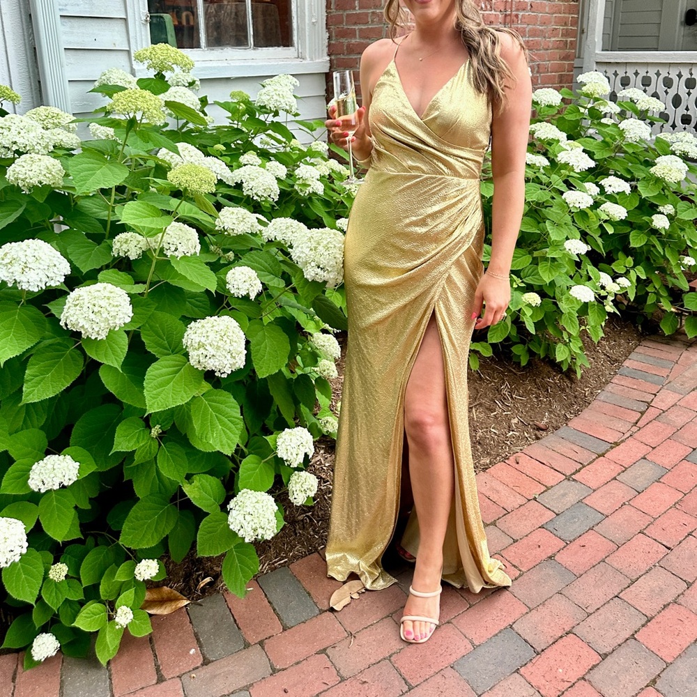 Gold Formal Evening Gown